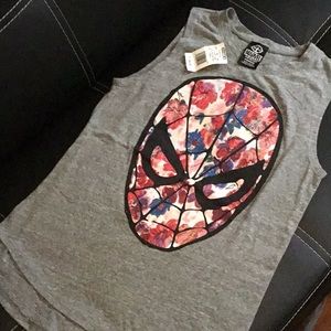 Marvel Spider-Man tank. NWT. Xsmall.